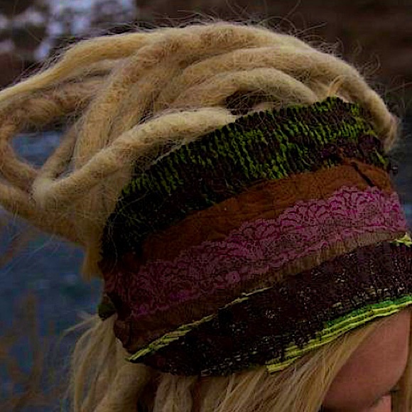 2013 OOAK Dread band Hair Accessory!! Matches dress/skirt fellow listing - Picture 2 of 8